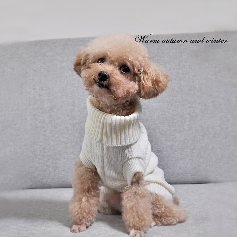 Kæledyr hund kat tøj vinter efterår varm kat strikket sweater trøje hvalp mops frakke tøj pullover strikket skjorte killingetøj