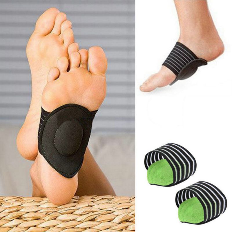 1 Pair Foot Insoles Arch Support Plantar Fascistic Heel Aid Feet Cushion Fallen Heel Pain Relief Shock Healthy Ankle Support