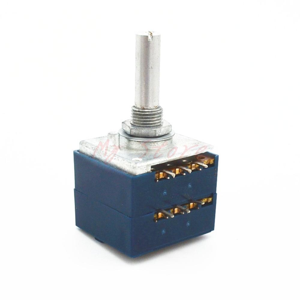 Japan Alps RK27 6 Mm Dubbele Volume Potmeter 10K 20K 50K 100K 250K Ronde Handvat let