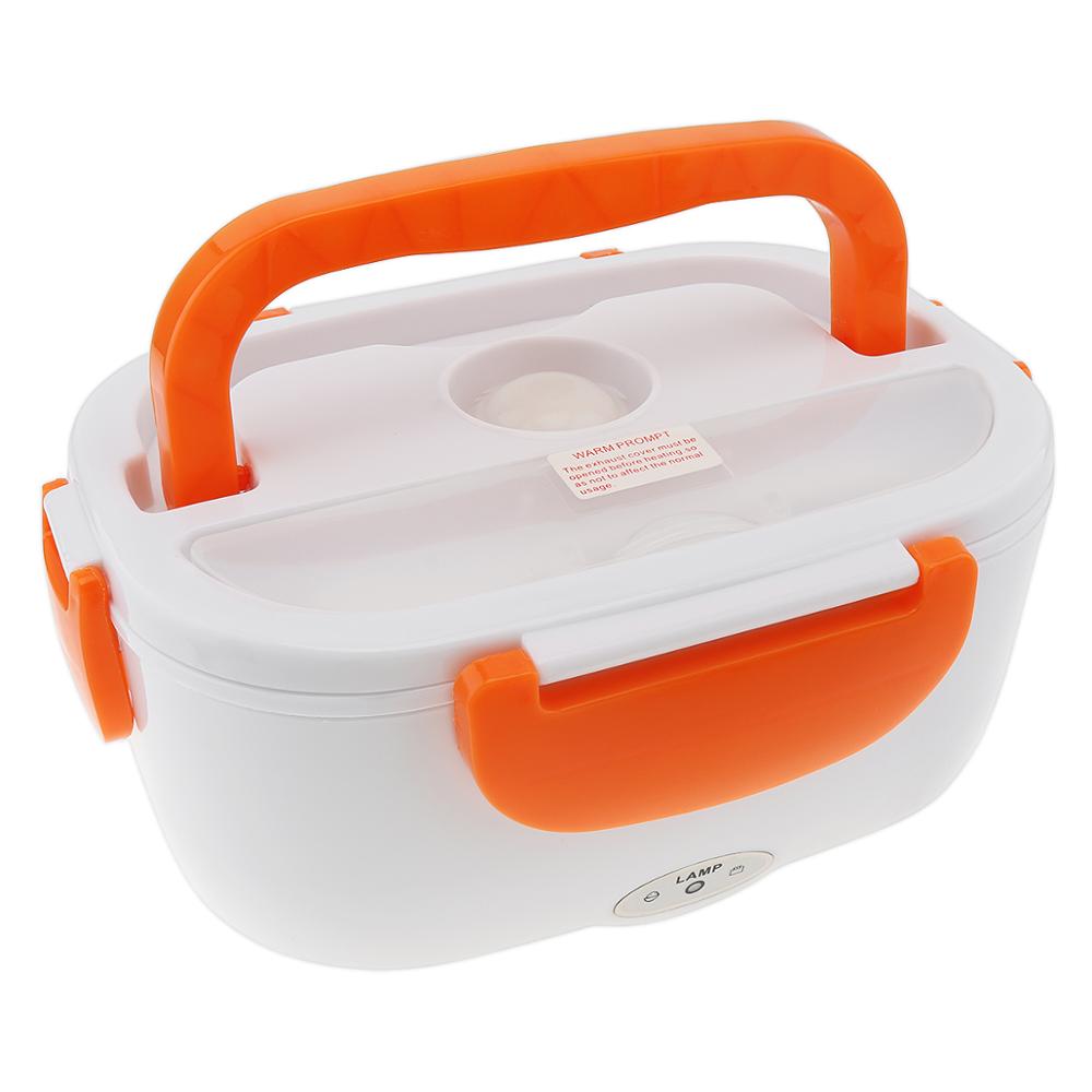 Tragbare 12V 1,5 L Teilt-typ Tragbare essen Wärmer Heizung Halten Elektro Mittagessen-Kasten mit Löffel/12V Ladung Linie für Auto: Orange