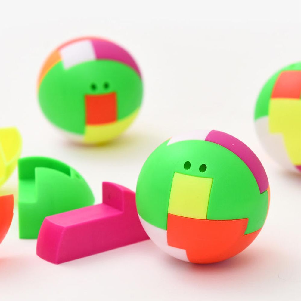 1 stk puslespil montage bold uddannelse legetøj børn plast mini multi-color bold puslespil: Default Title