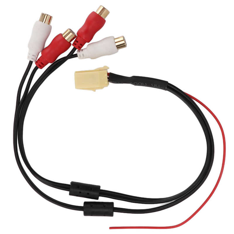 RCA Line 6 Pin Out Audio Cable for Vehicle Replacement for Grundig