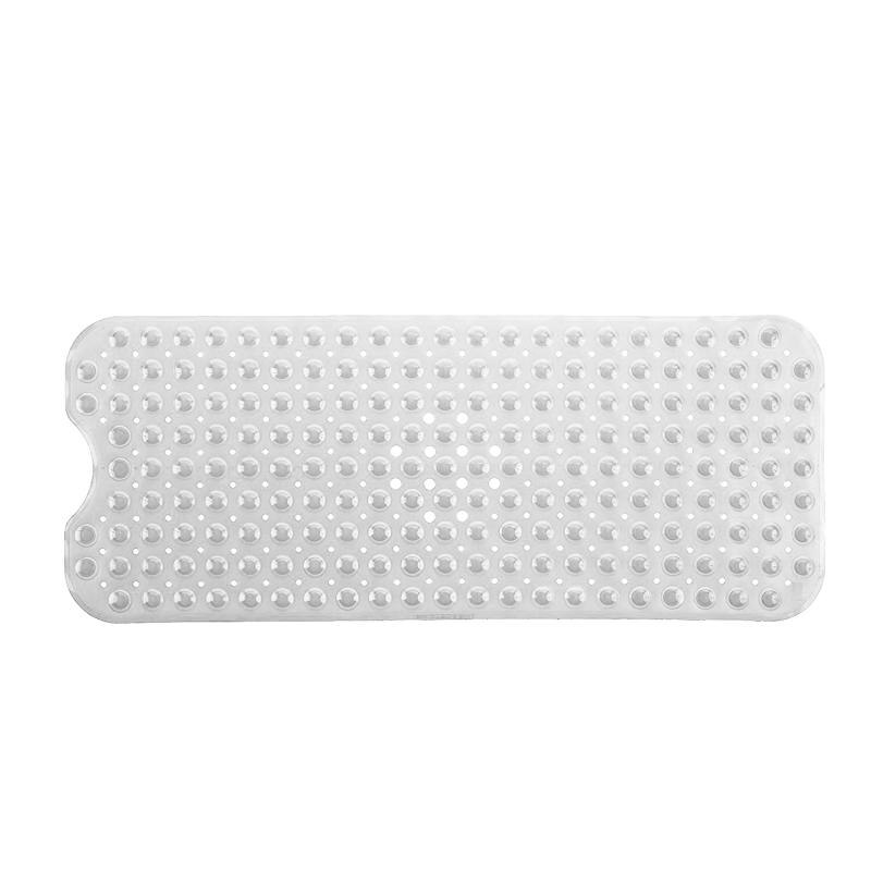 Antislip Badmatten Pvc Anti-Slip Badmat Zachte Badkamer Massage Mat Zuignap Douche Mat tapijt Antislip Bad Matten: Flash white