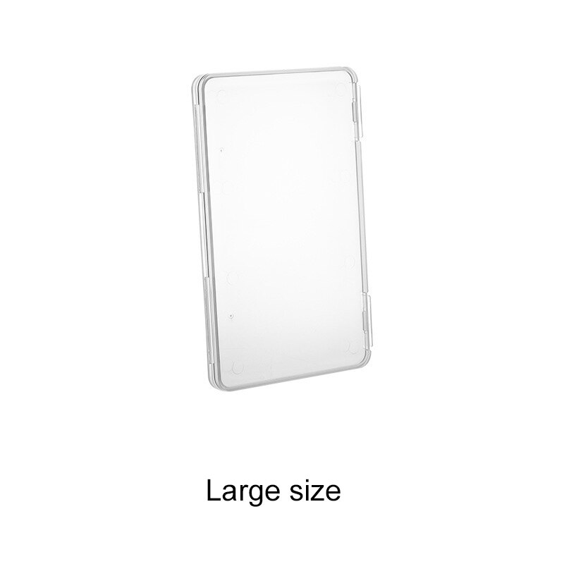 Transparent Plastic Boxes Playing Card Container Plastic Storage Case Mask Box Card Pack Business Card Finishing Box Storage Box: 1pc Large