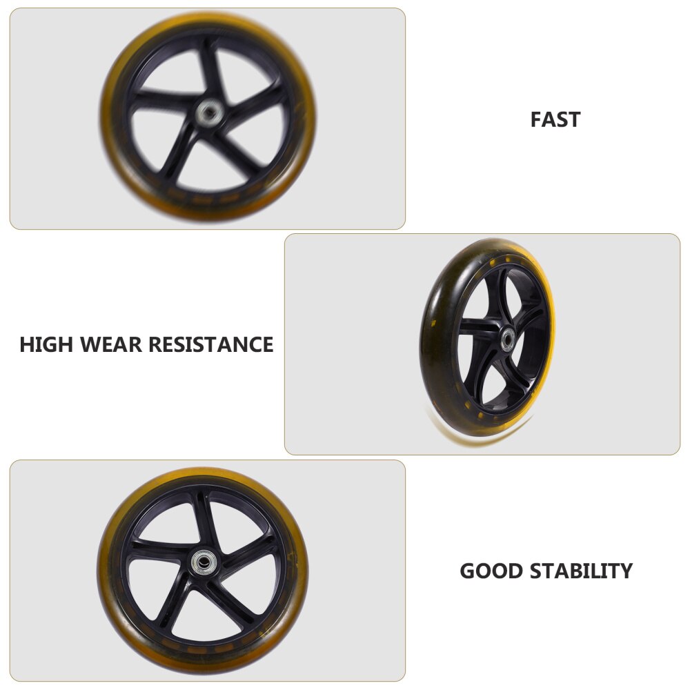 2pcs Stunt Scooter Wheels High Elastic Wear-resistant PU Bearing Wheels