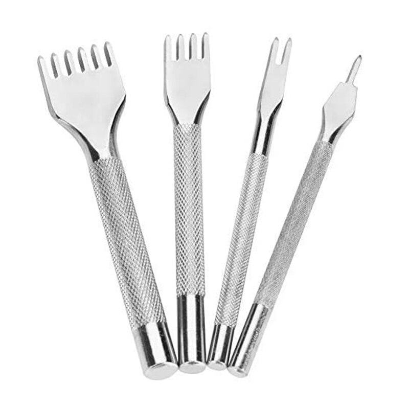 QJH Set Di Strumenti Per Punzonatura Della Pelle Fai-da-te, Scalpello