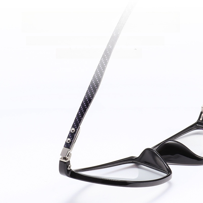 Montura de gafas de fibra de carbono ultraligera para hombre y mujer, marco cuadrado, prescripción óptica, novedad de 2024, 6009