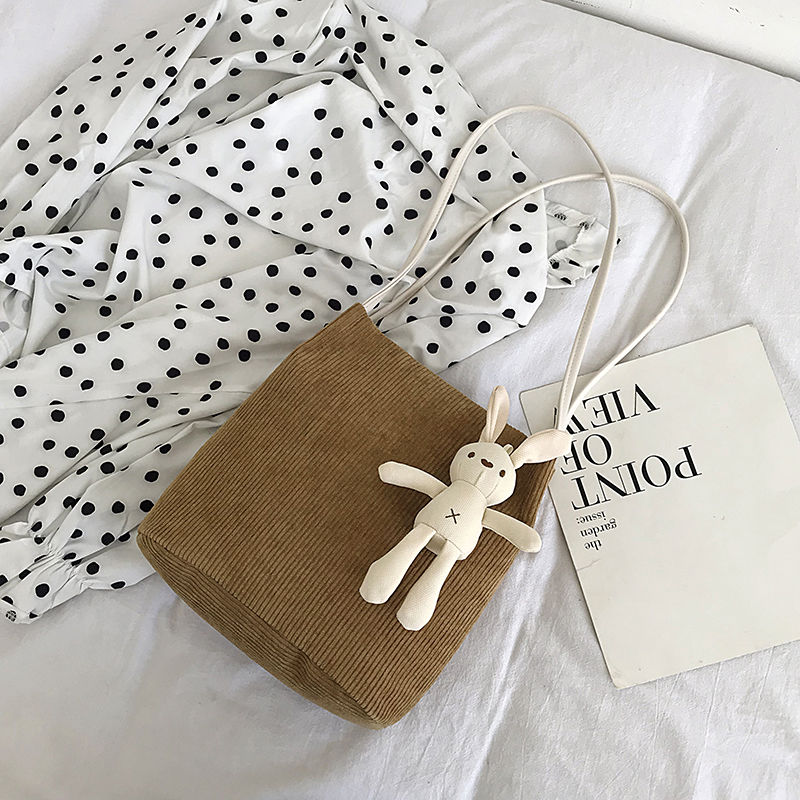 Grote boodschappentassen, schattige, eenvoudige boodschappentas, opvouwbare stevige corduroy tas, casual damestassen: 1