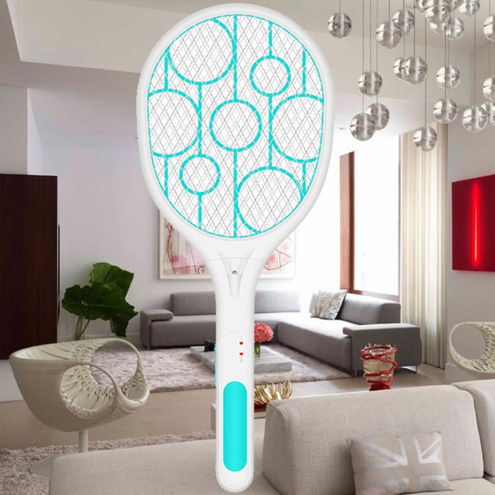 1 stk sommer trådløs batteri strøm elektrisk flue mygg smekker bug zapper racket insekter killer hjem bug zappere: 02- bu / Oss