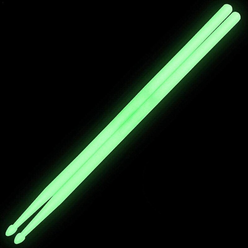 5A Drumsticks Fluorescerende Licht Drumstokken Nylon Drum Sticks Voor Night Optredens Toneelvoorstellingen