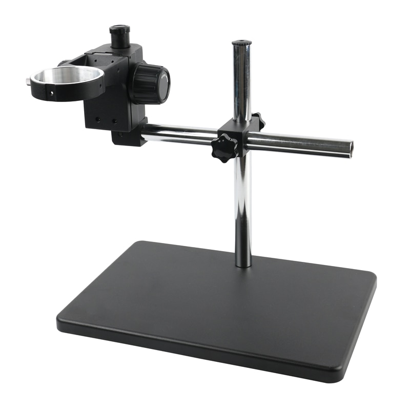 76mm Focusing Holder Adjustable Multi-axis Metal Boom Arm Table Base Stand Trinocular Binocular Stereo Microscope Bracket