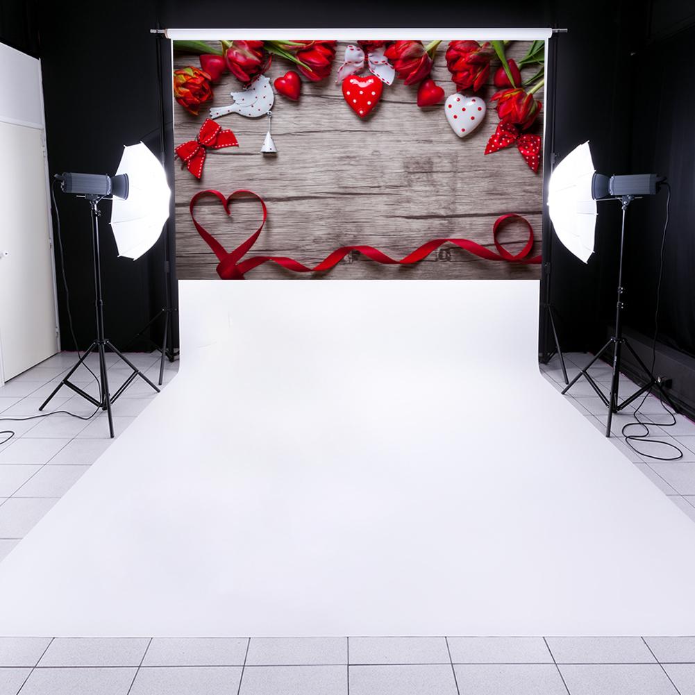 Rose Love Heart Photography Background Wedding Backdrop for Valentines Day