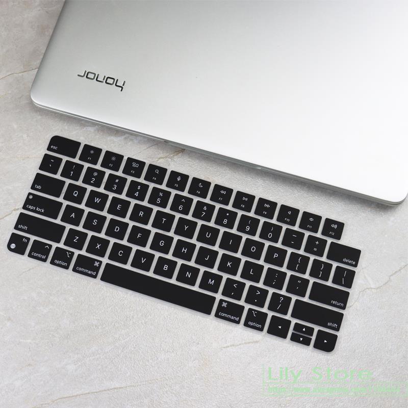 Tastaturbeskytter til apple imac 24 tommer eu magic tastatur med touch id  a2449 m1 chip  a2450 2449 2450: Sort