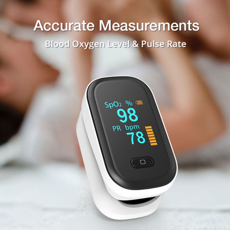 OLED Finger Pulse Oximeter Oximetro De Dedo Blood Oxygen Heart Rate Monitor Spo2 Saturometro Da Dito Pulsioximetro Oximiter