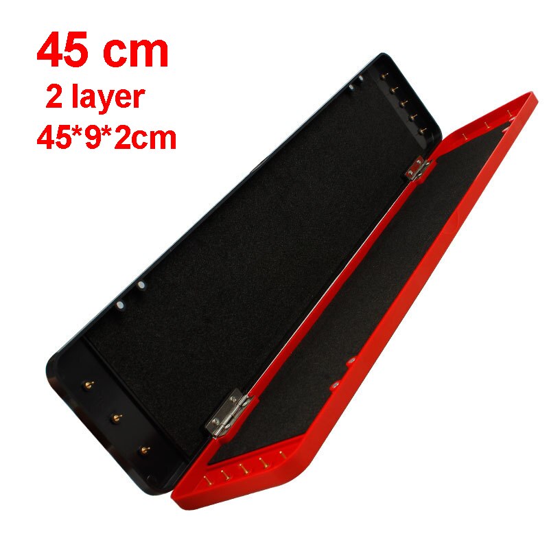 2- etterslep /3- etterslep karpe fiskerigg takle boks sikk chod stiv hår rigg oppbevaringsboks til herabuna fiskelinje krokutstyr  b362: 2 etterslep 45cm