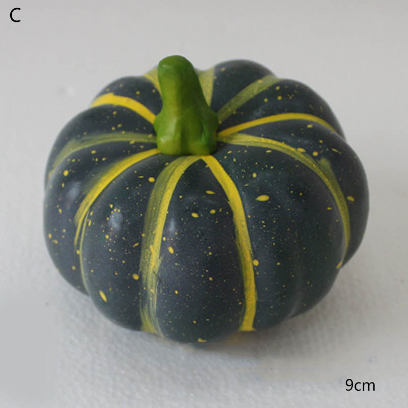 Fausse citrouille décorative d'halloween | Mousse de citrouille réaliste, de Table, de jardin, photographie d'accessoires alimentaires, décors artificiels pour jardins d'enfants: 3