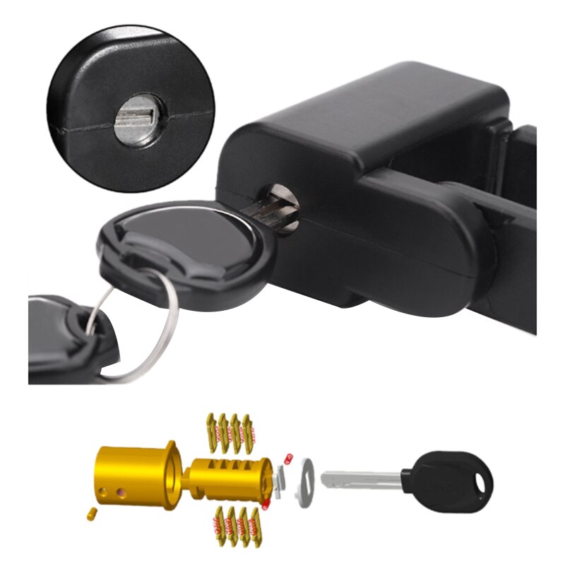 Folding Bicycle Lock Steel Portable Bike Lock Security Cable Locks Anti-Theft Combination Mountain Bike Riding Tools Lock