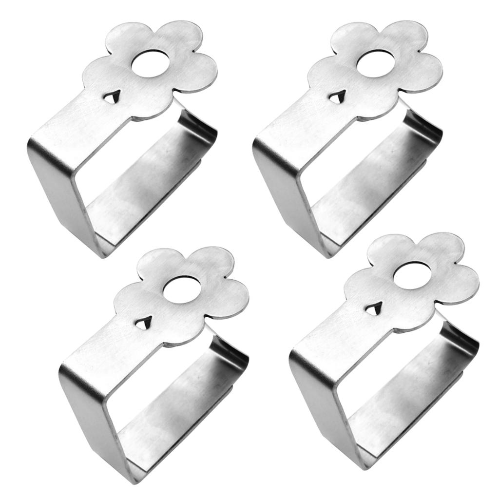 4 sztuk obrus obrus uchwyt zaciskowy zagęszczony silne spinacze robić prania zaciski robić obrusu: kwiat