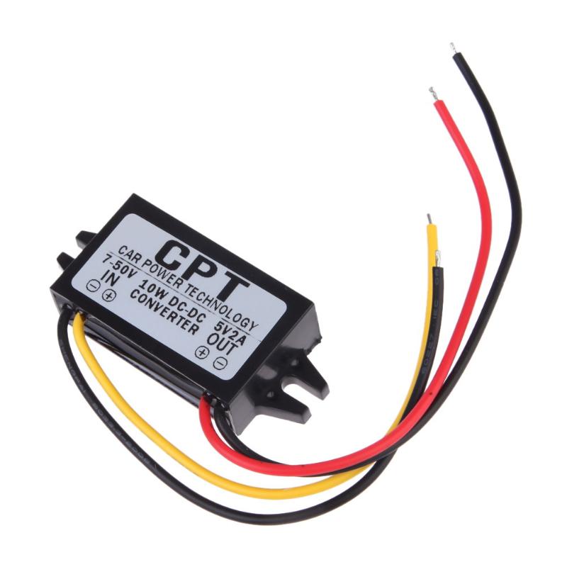 5.5*2.5 5 v DC naar DC Converter Module CPT Car Power Step Down Buck Module Regulator Auto Power waterdichte Auto Accessoires