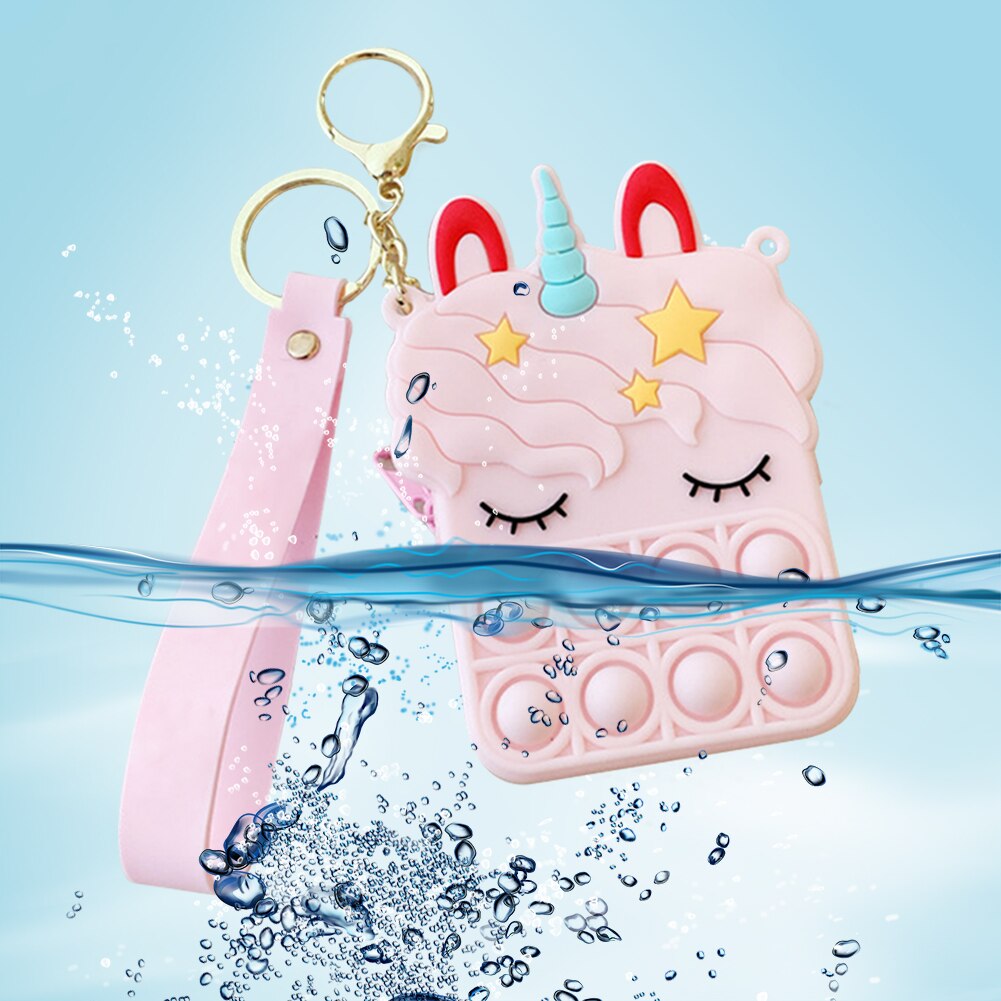 Druckblasen-geldbörse mit handschlaufe, sensorisches quetschspielzeug zum entspannen, druckentlastung, anti-stress-set für menschen mit autismus und adhs