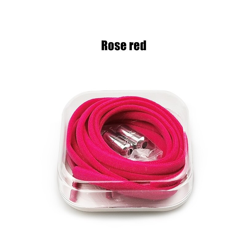 Boxed no tie snørebånd runde elastiske snørebånd til børn og voksne snørebånd til: Rose