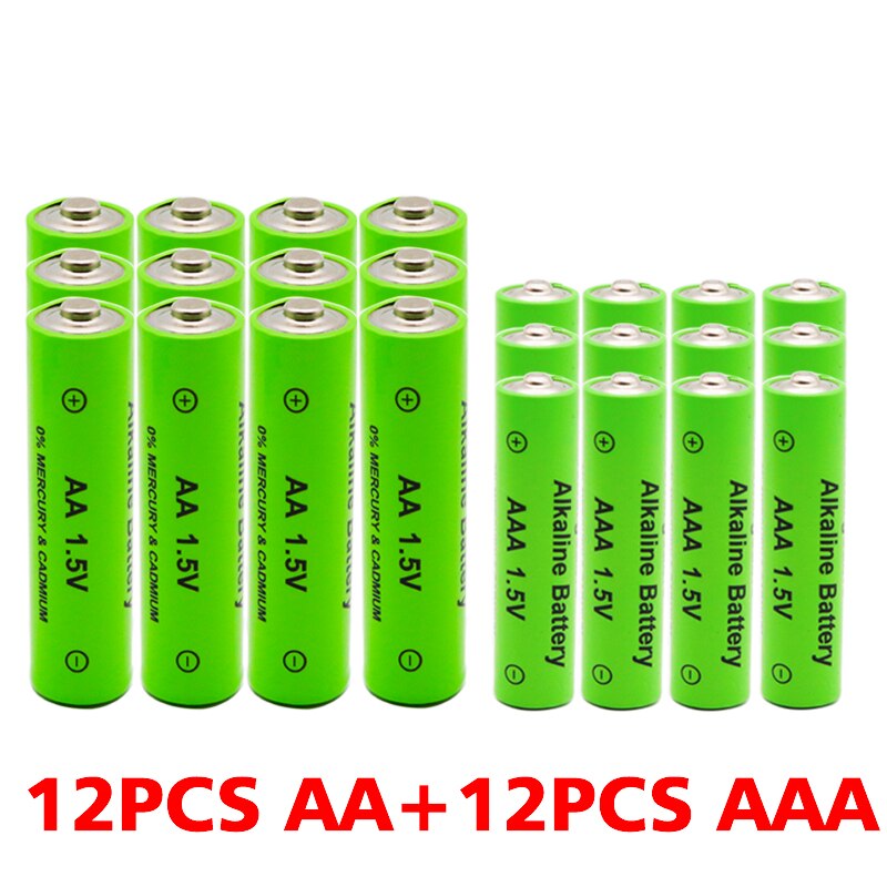 1.5V AA + AAA NI MH Rechargeable AA Battery AAA Alkaline 2100-3000mah For Torch Toys Clock MP3 Player Replace Ni-Mh Battery: 12AA-12AAA