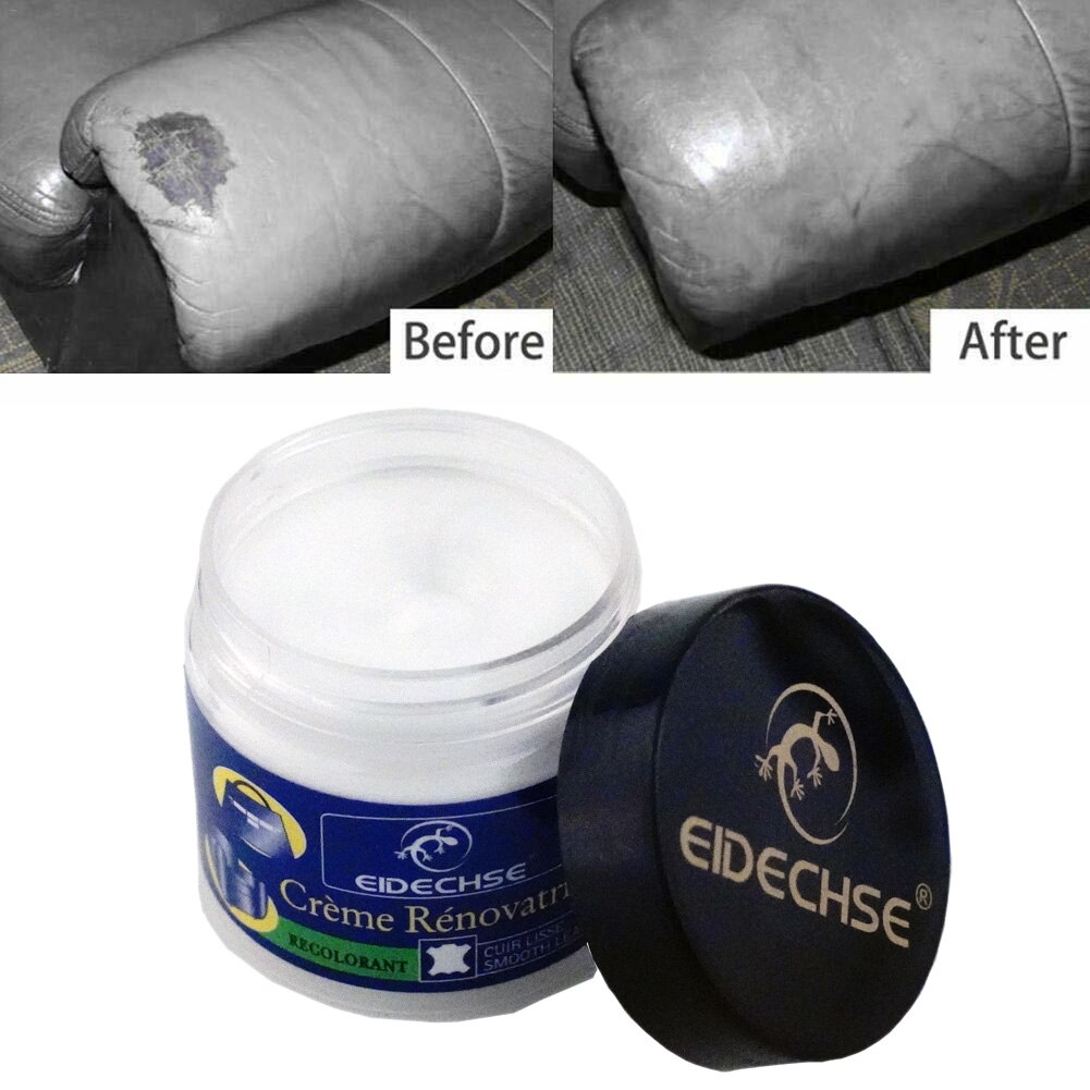 Leather Vinyl Repair Filler Compound Cream for Leather Restoration Cracks Burns Car Seat Sofa Holes