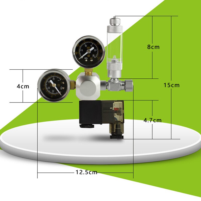 Akvarie  co2 regulator  w21.8 220v magnetisk magnetisk kontraventil akvarie bobletæller  co2 kontrol vand plante akvarium værktøj: Default Title