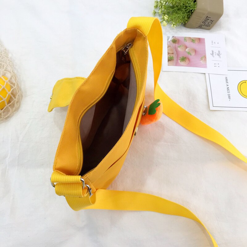 Casual Vrouwen Messenger Bags Leuke Canvas Wortel Meisjes Crossbody Tassen Student Schoudertas Dames Kleine Handtassen School