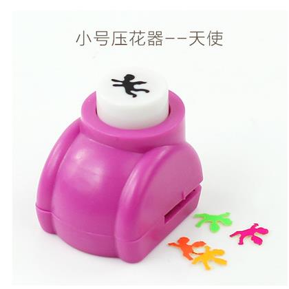 Mini Flower Paper Craft Punch Hole Puncher Scrapbook Punches Handmade Cutter Card DIY Tool: angel
