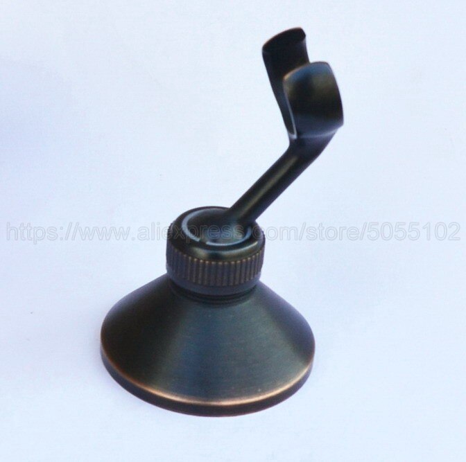 Black Brass Bathroom Hand Held Shower Head Holder Bracket Bathroom Hardware Accessory Wall Mounted Hook zsh062