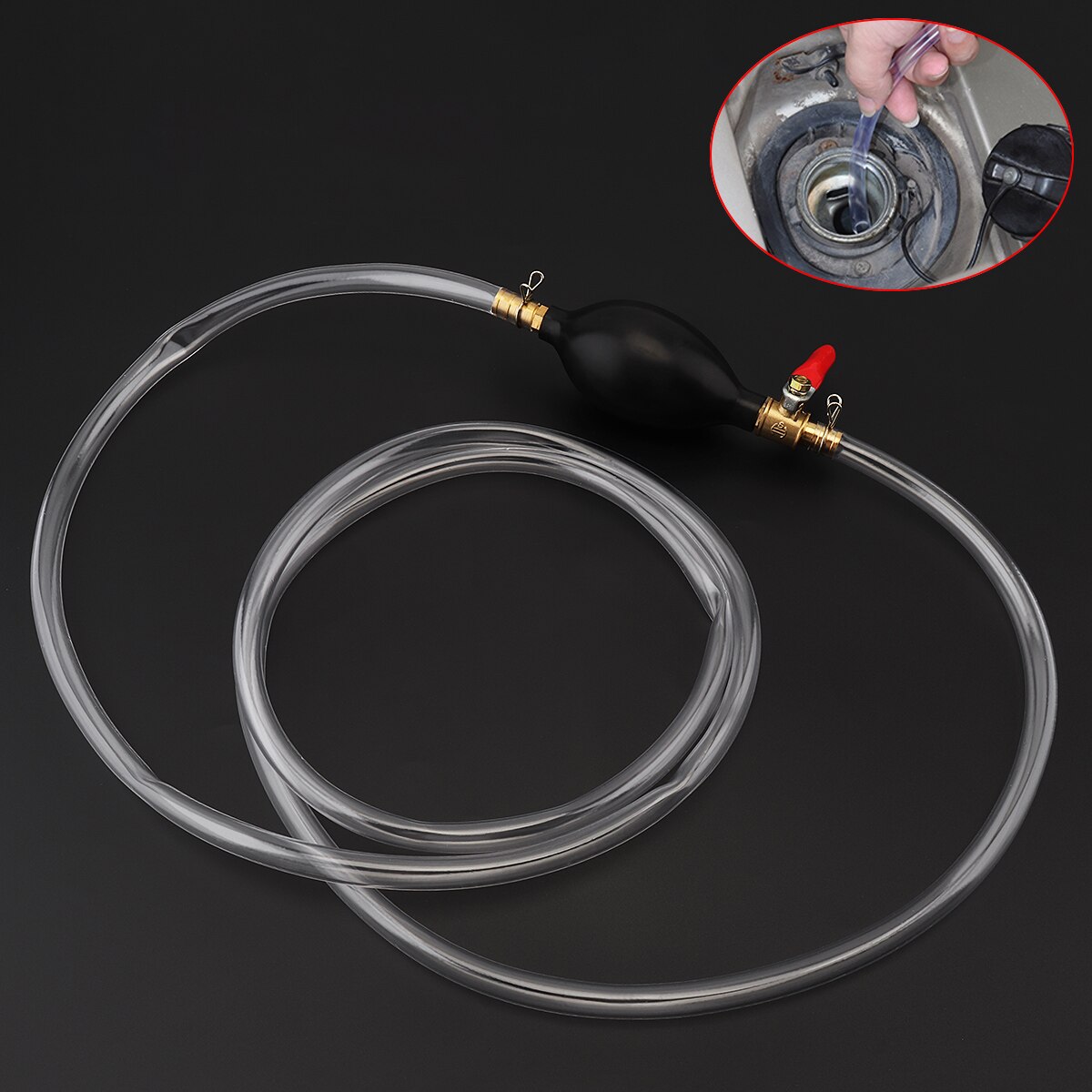 10mm pvc håndsugepumpe med brændstof væskeoverførselspumpe rør bil manuel olie sugerør til bilbåd marine motorcykel