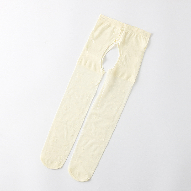 Medias transpirables delgadas para niña, pantis transparentes de Color sólido, para bebé, novedad: Yellow-Open / S(0-1Y)