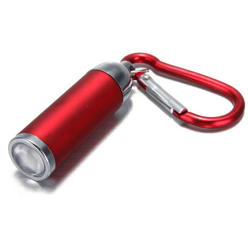 Mini LED Taschenlampe KeyChain Schlüsselring Ultra Helle Tragbare Für Camping Outdoor LXH: Rot
