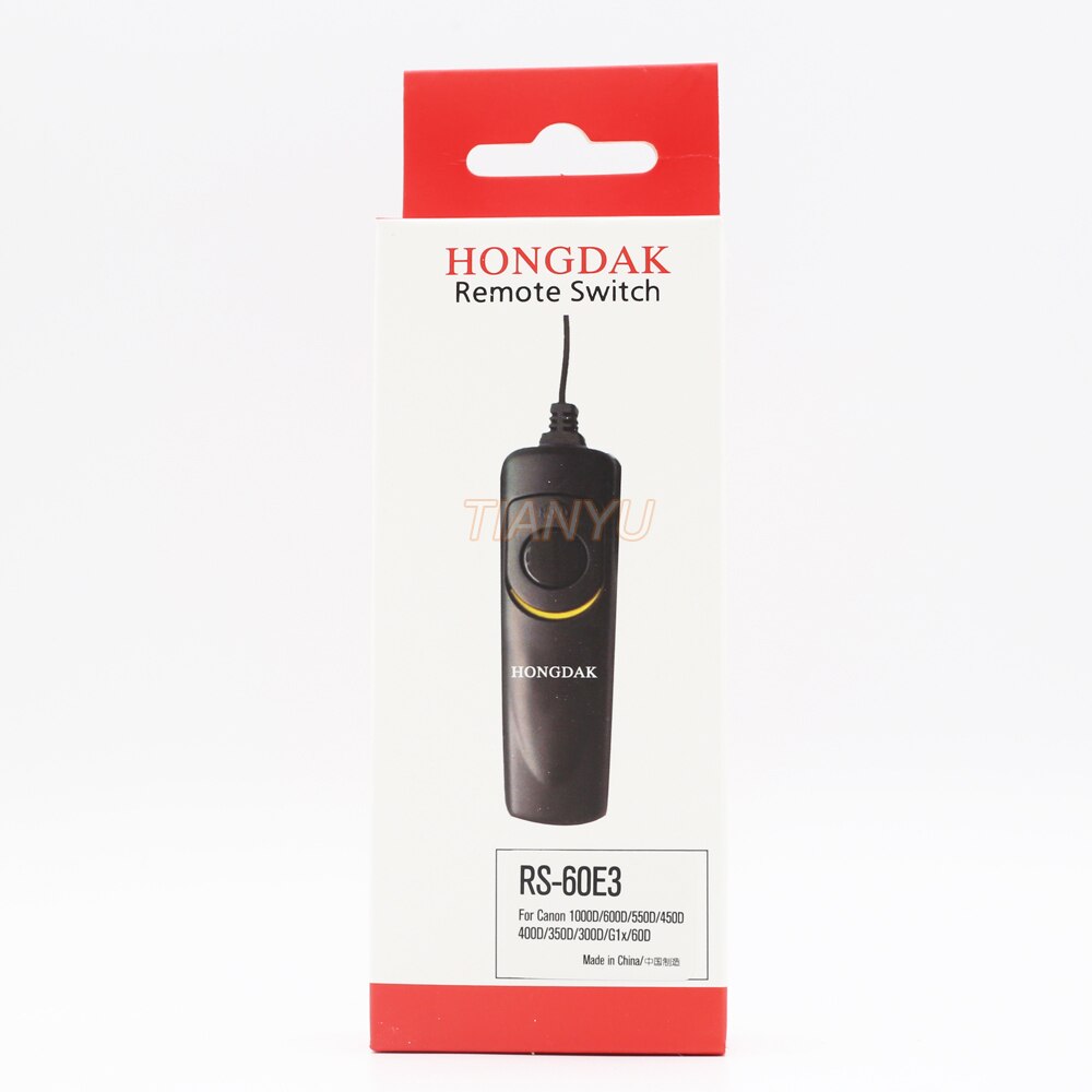 HONGDAK RS-60E3 Fernauslöser Steuer kabel für Canon 500d 450d 700D 650D 550D 60D 600d G1X/G15/ g12