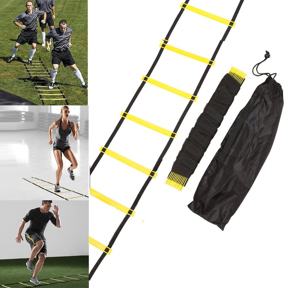 3.5M Agility Ladder Speed Ladder for Football Speed Training 7 Rung with Black Carry Case