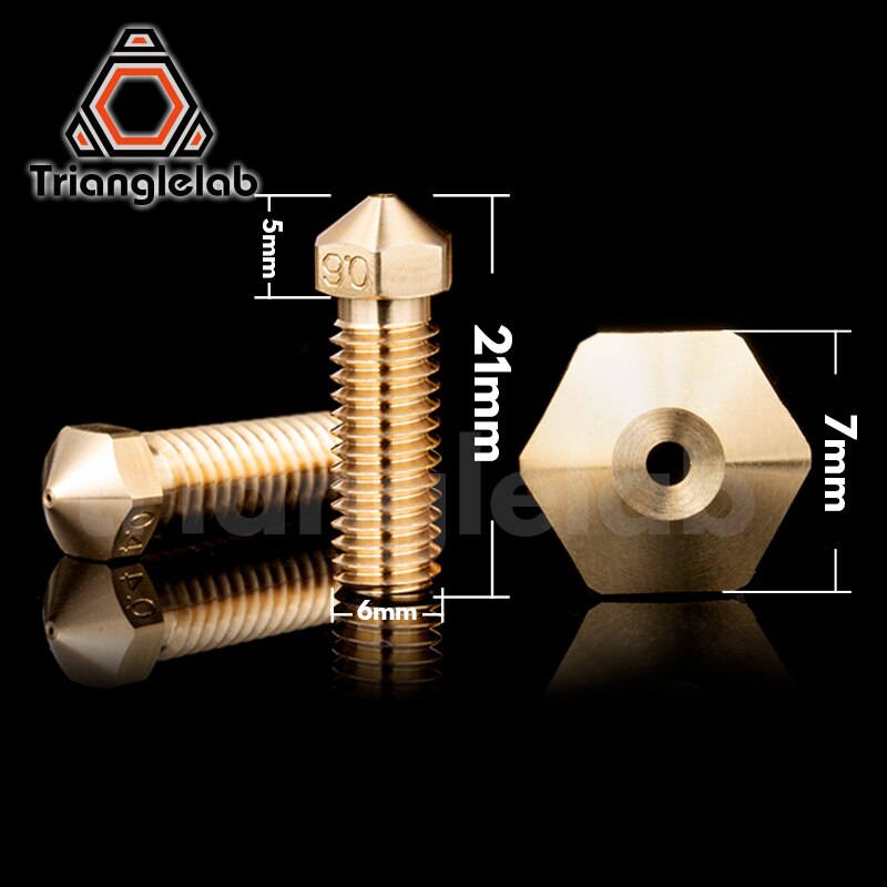 trianglelab T- Volcano Nozzle 1.75MM Large Flow custom models for 3D printers hotend for E3D volcano hotend J-head
