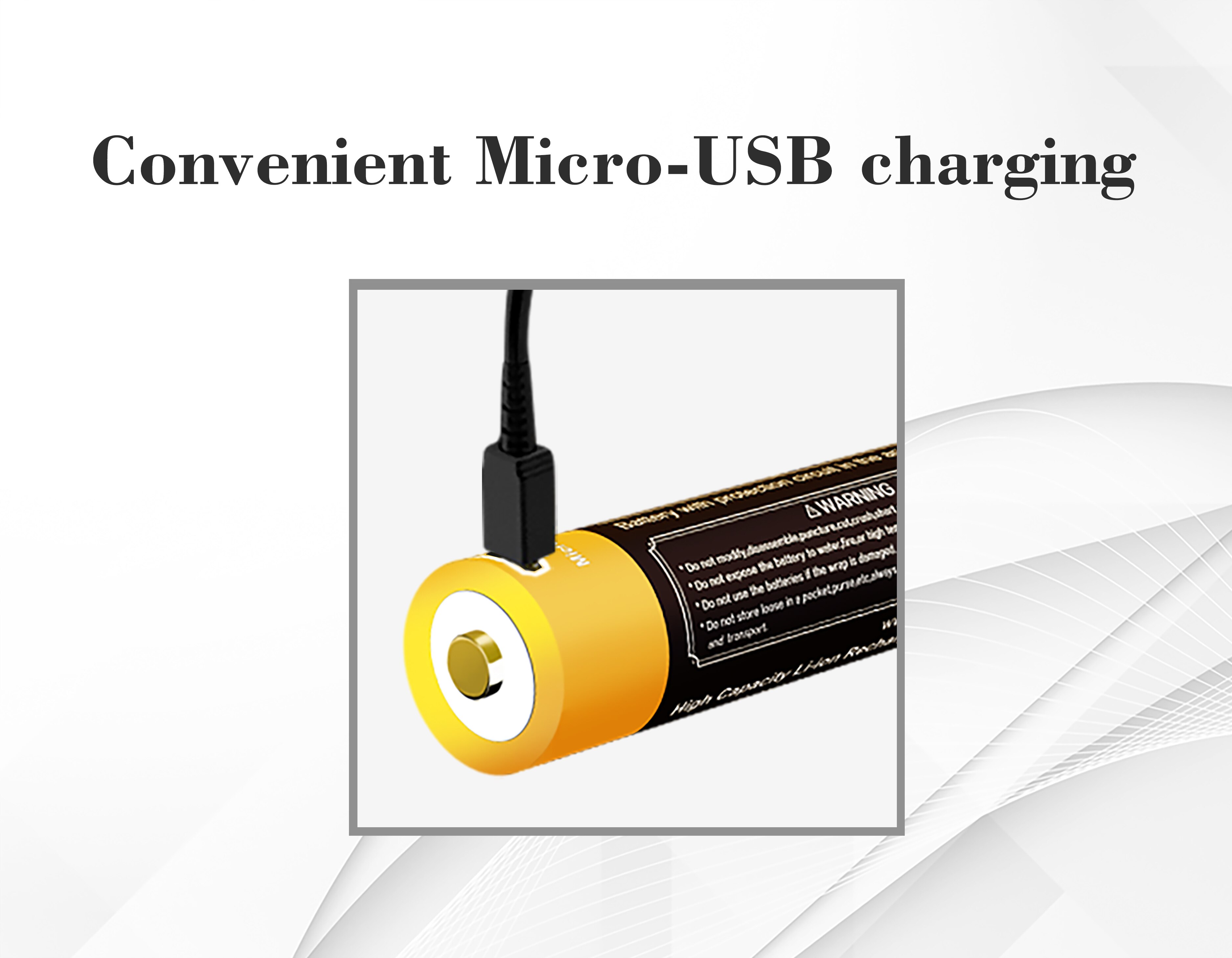 Vapcell Original 14500 AA 1.5V 1800mah battery button top USB Rechargeable li ion Batteries for flashlight tools