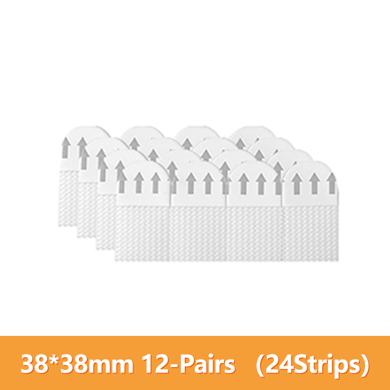 12Pairs Velcro Strap Tape No Damage To Wall Removable Adhesive Strips Fixing Pads Hanging Mounting Picture Wall Stickers Sticky: Blue