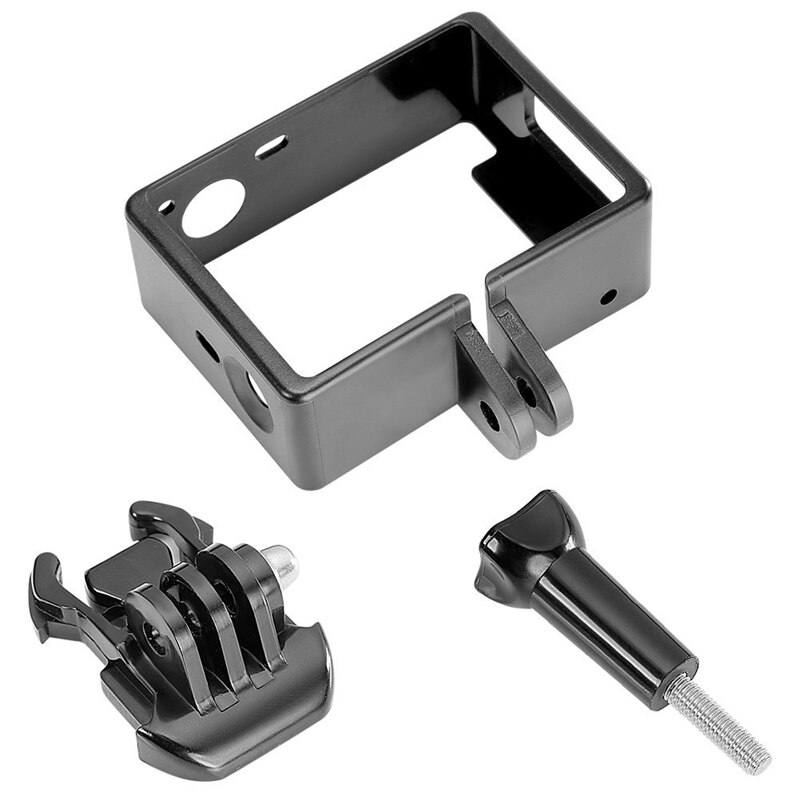 Filmadora caso para gopro hero 4/3 preto com tripé adaptador de montagem para gopro hero 6, 5, 4, 3 +, 3, 2, 1 câmeras (7 pacotes)