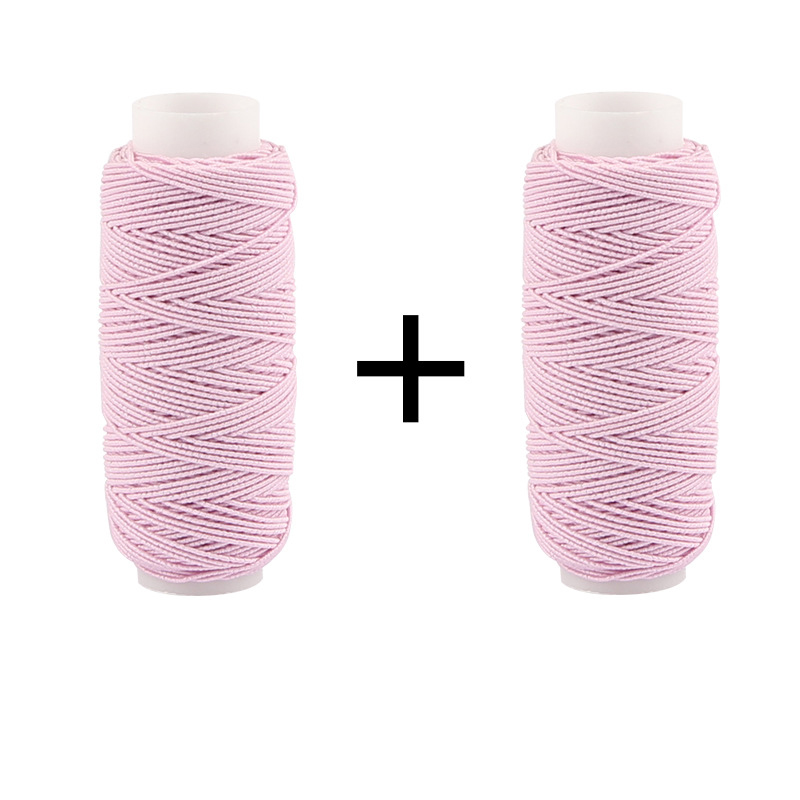 30MLong 5mmWide Colorful Elastic Threads For Sewing Machines 2Roll Set Embroidery Sewing Threads Hand Sewing Thread Craft Set: Blue
