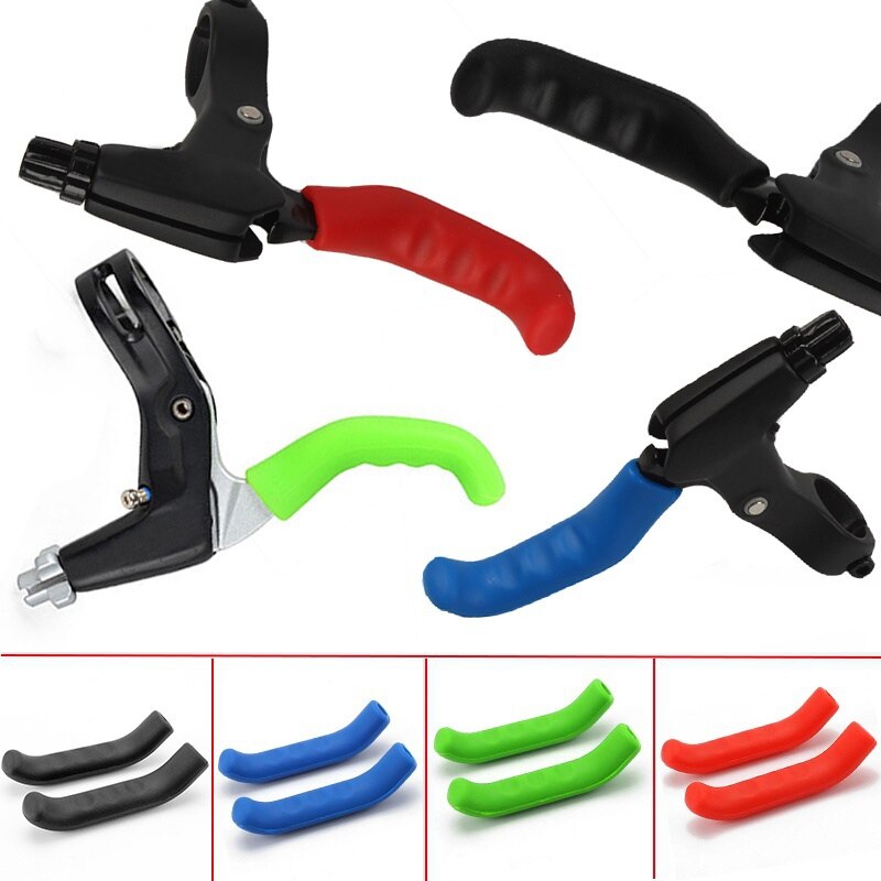 1 paar Universal Brake Grips Soft Silicone MTB Mountainbike Rem Mouw Lever Grips Protector Case Cover