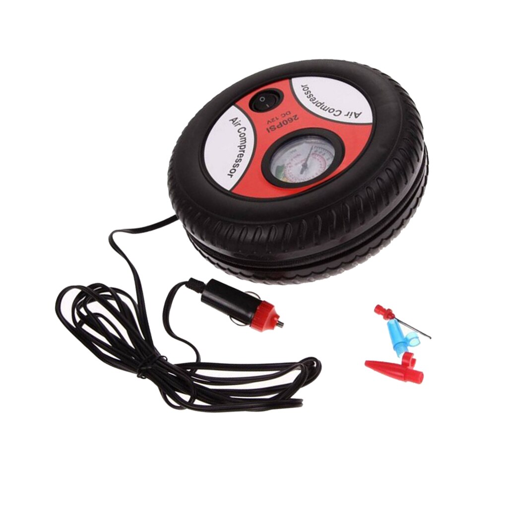 260PSI Dc 12V Mini Air Compressor Bandenpomp Draagbare Band Inflator Pomp Voor Auto Bal Pomp Tool