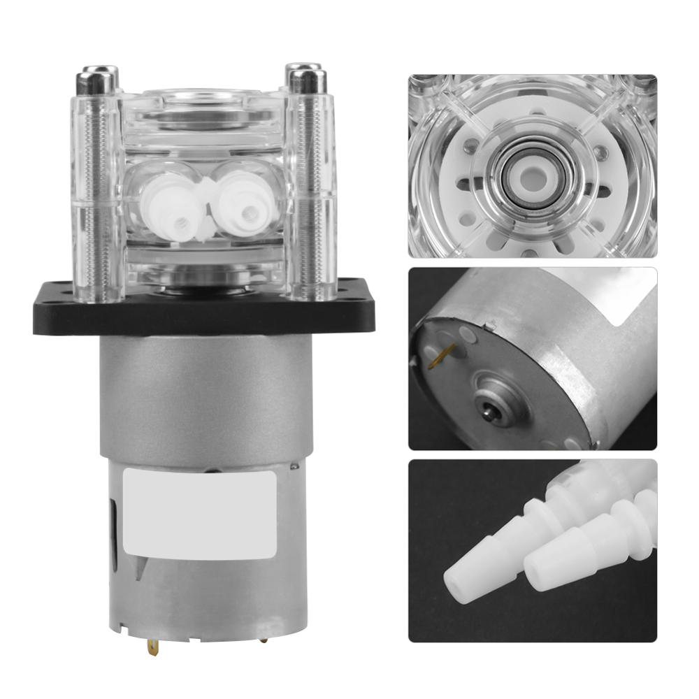 DC 12V High Flow Peristaltic Pump Tube Vacuum Peristaltic Pump For Aquarium Lab Analytical Water Ball Bearings High Quanlity