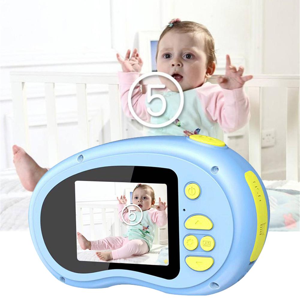 Børne hd digital fotokamera legetøj stødsikkert kamera silikone cover fotografering mini slr tegneserie kamera til børn fødselsdag