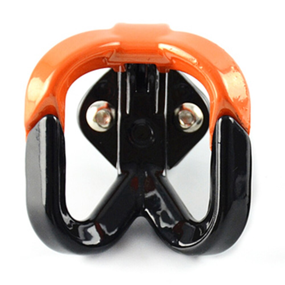 Universal motorcykel krog bagage taske bøjle hjelm klo dobbelt flaske bæreholdere til atv dirtbike scooter moto tilbehør: Orange