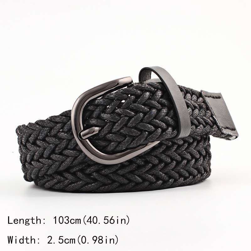 Unisex Casual Woven Belt Child Elastic Belts Men Canvas Elastic Belt Knitted Thin Waist Belts Jeans Alloy Pin Buckle Waistband: PURPLE