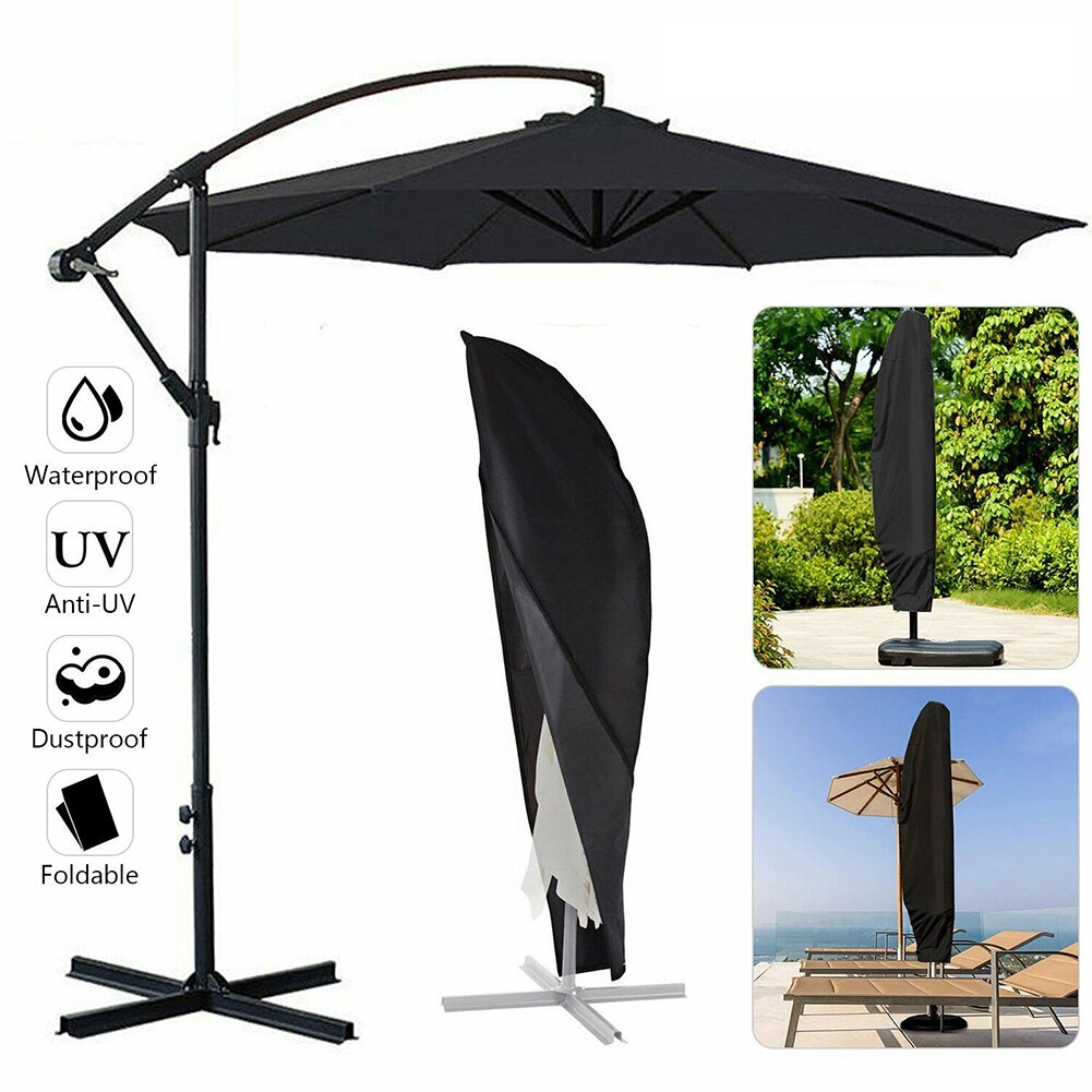 Outdoor Rain Covers Waterproof UV Protection Oxford Cloth Garden Patio Umbrella Cover Shield Rain Cover Accessories