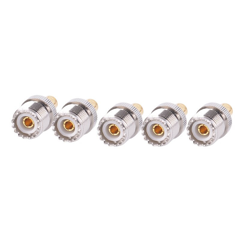 Lot De 4 Connecteurs SMA-UHF OxoxO - PL259 SO239 - Nickel Plaqué Or