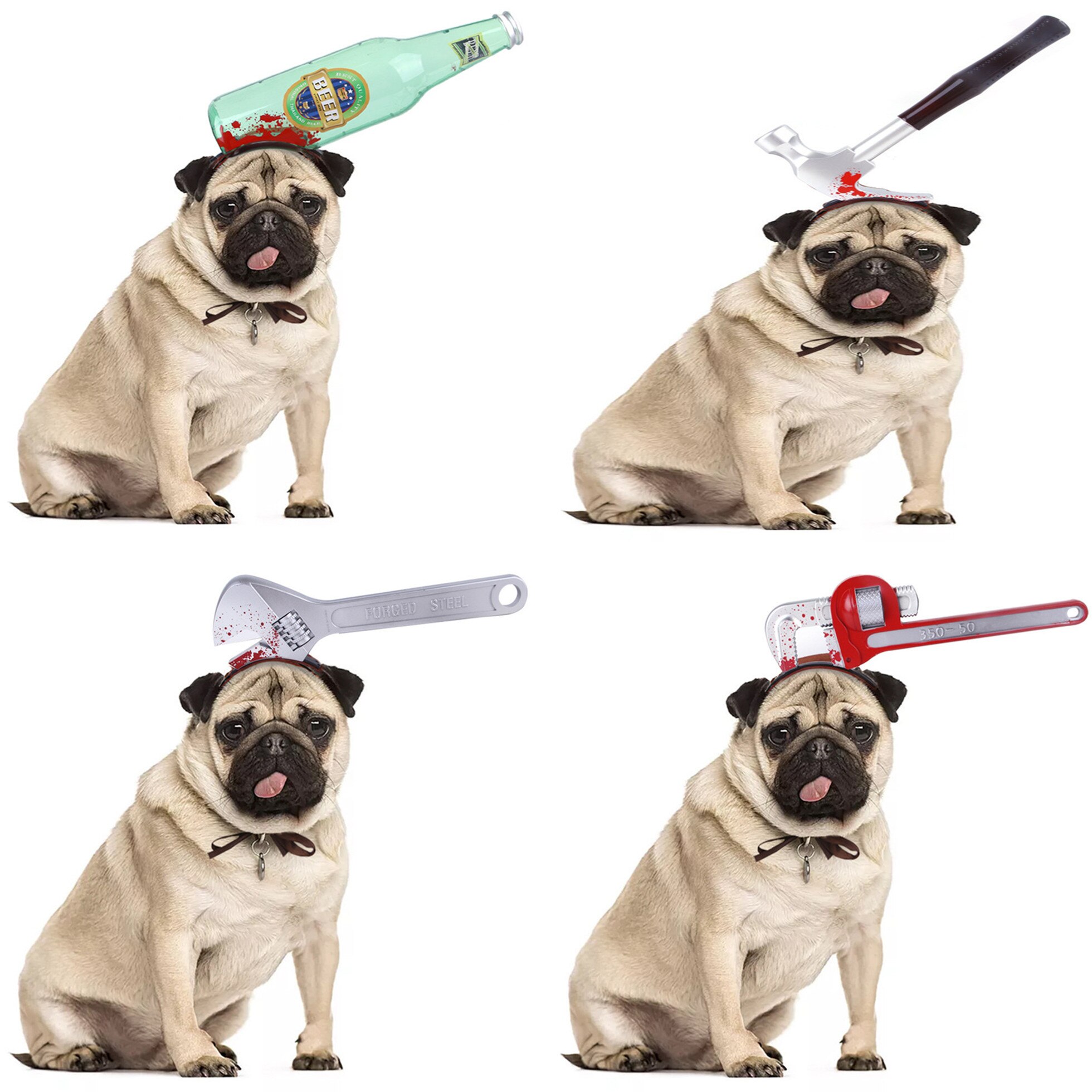 Pet Cat Dog Cap Funny Halloween Pet Product For Photography Cosplay Play Hat Costume Chihuahua Yorkshire Accessories